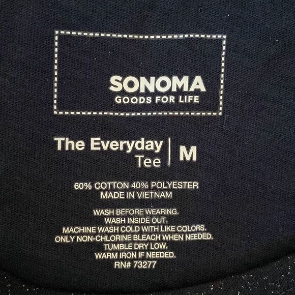 🔥3/$20🔥 Sonoma long sleeve sparkly tee size M - Picture 6 of 7